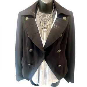 The Limited Black Double-Breasted Women's Jacket Small